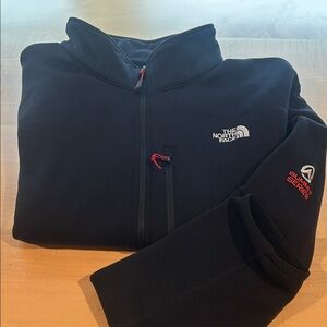 The North Face Summit Series Black Half-Zip with Red Zipper Pulls